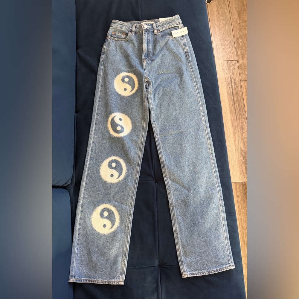 PacSun NWT Yin & Yang '90s Boyfriend Jeans Women's Size 25 Blue